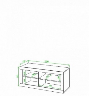 Тумба под ТВ Toivo Кон120 в Стрежевом - strezevoi.mebel24.online | фото 2