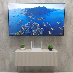 Тумба подвесная под ТВ LINES MTV3-MA 900 Бежевый (Леда-М 10.1.5) в Стрежевом - strezevoi.mebel24.online | фото 3
