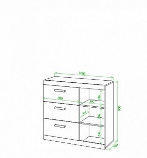 Тумба Toivo Км101 в Стрежевом - strezevoi.mebel24.online | фото 2