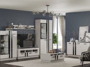 МАГНОЛИЯ Тумба ТВ (Белый глянец/Белый) в Стрежевом - strezevoi.mebel24.online | фото 3