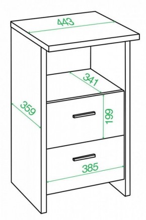 Тумбочка Домино Лайт ТЯЛ в Стрежевом - strezevoi.mebel24.online | фото