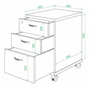 Тумбочка Домино ТС-2 в Стрежевом - strezevoi.mebel24.online | фото 2