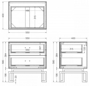 Тумбочка KFG085-NI в Стрежевом - strezevoi.mebel24.online | фото 5