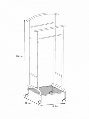 Вешалка для костюма Римини 2М в Стрежевом - strezevoi.mebel24.online | фото 4