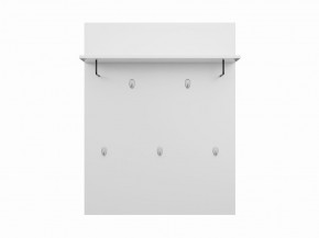 Вешалка СИРИУС настенная с полкой, цвет белый в Стрежевом - strezevoi.mebel24.online | фото
